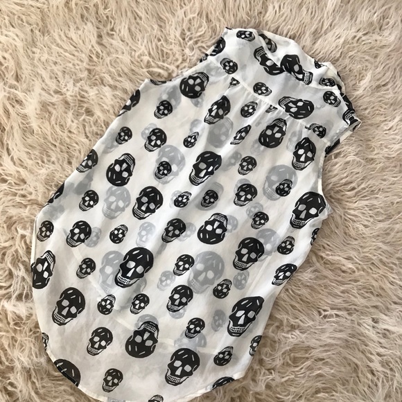 Skull button top - Picture 4 of 4